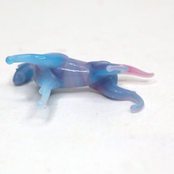 Vintage Mini Glass Animal Figurines Set Horse & Elephant Murano Style Pink Blue - Picture 9 of 15